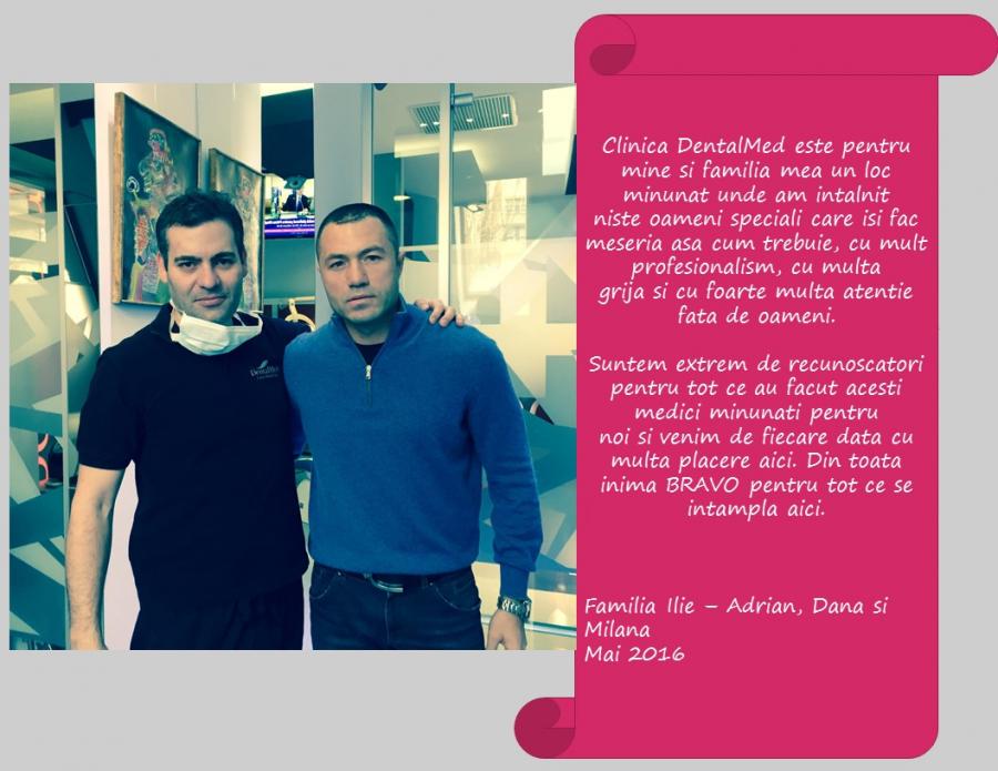 Testimonial familia Ilie (Milana, Dana si Adrian Ilie)